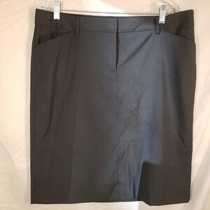 NWT Express Design Studio Charcoal Pencil Skirt - 12